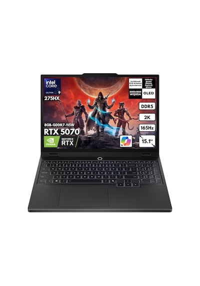Lenovo Legion 5 15IAX10 83F00024TRHMF50 Ultra 9 275HX 64 GB 1 TB SSD RTX5070 15.1" W10H Dizüstü Bilgisayar
