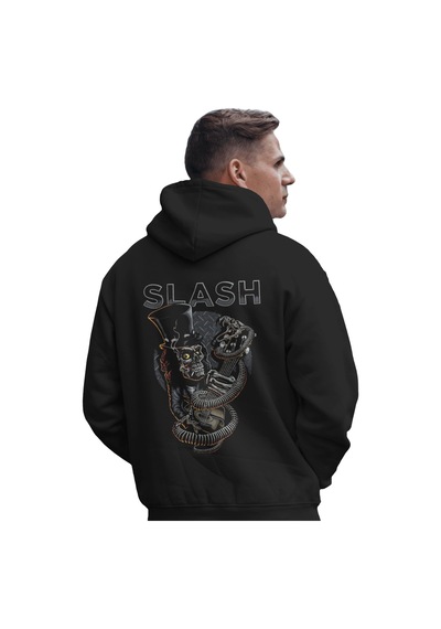 Sevbano Guns N' Roses Slash Rock Metal Müzik Grubu Gitarist Baskılı Unise Siyah