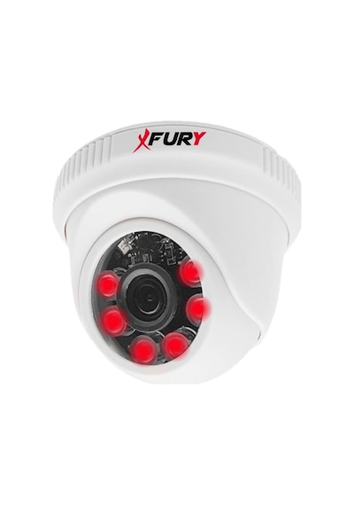 Fury 4 Kameralı 5mp 3.6mm Lens 2mp Görüntü 6 Atom Led Gece Görüşlü Fullhd Güvenlik Kamerası 5525di 320gb