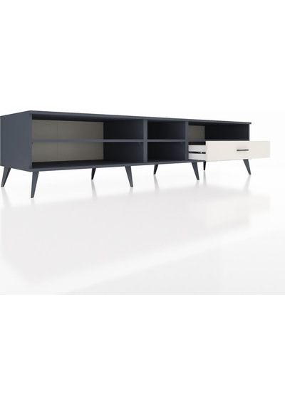 Kronos Tv Ünitesi 3 Raflı Tek Çekmeceli 220x59x51 Antrasit-antrasit/aytaşı Antrasıt/aytası - Antrasıt Kronos Tv Ünitesi 3 Raflı Tek Çekmeceli 220x59x51 Antrasit-antrasit/aytaşı Antrasıt/aytası - Antrasıt