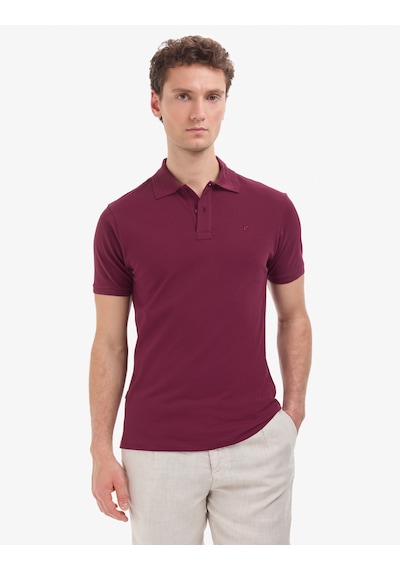 Pierre Cardin Erkek Bordo Tişört Basic 50321128-vr014