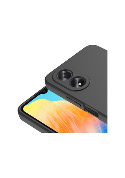 Oppo A38 Kılıf Yumuşak Silikon Kamera Korumalı Lansman Pazarplus Siyah