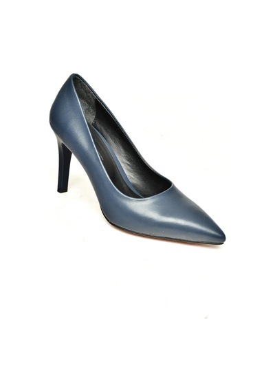 Fox Shoes U676082009 Lacivert İnce Topuklu Kadın Stiletto Ayakkabı Lacivert