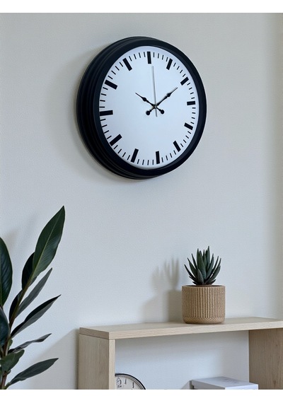 Black & White Baseline 40 Cm Metal Duvar Saati Diğer