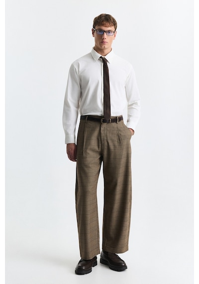 Antioch Barrel Fit Ekose Pantolon Camel