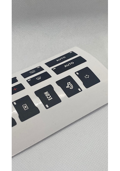 A4 B6 - B7 Kasa 2001-2008 Arası Klima Ünitesi Tuş Takımı Tamir Kiti Sticker Etiketi 1 Adet