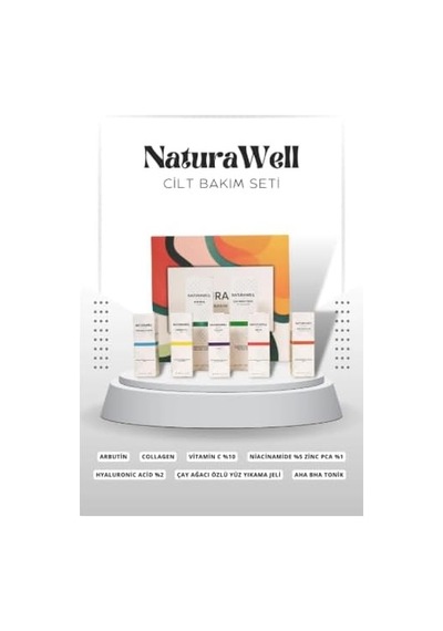 Cilt Bakım Seti 5li Serum + Aha Bha Tonik + Çay Ağacı Özlü Yüz Yıkama Jeli