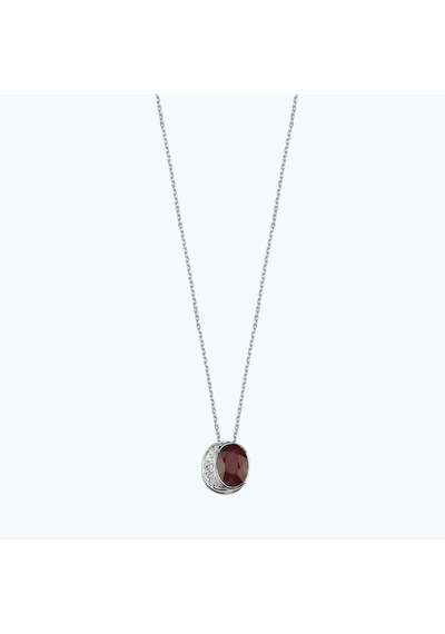 Altınbaş Pırlanta Yakut Oval Kolye Mdd114y-14k Altın