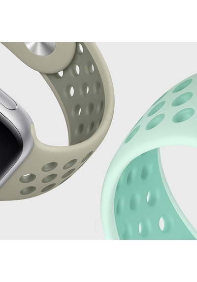 Microsonic Apple Uyumlu  Watch Se 40Mm Sport Band Kordon Pembe Beyaz