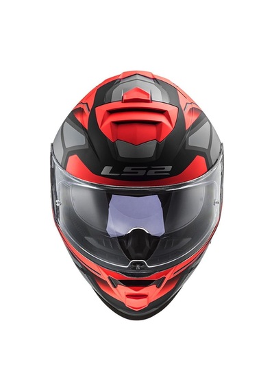 Kapalı Kask Ls2 Storm 2 Faster Mat Kırmızı Tıtanyum L