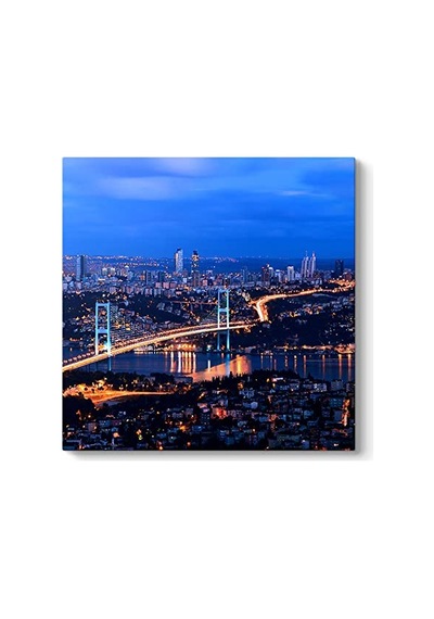 İstanbul Gece Köprü Tablosu 30 X 30