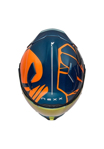 Nexx X.wst 3 B-sıde Mavi-turuncu Kask Turuncu