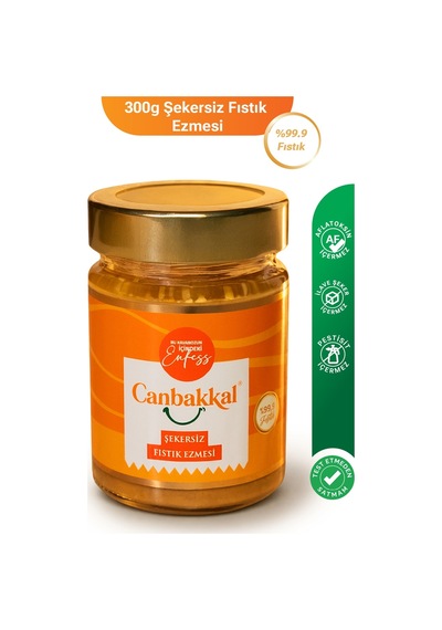 Canbakkal %99,9 Fıstık Ezmesi Fıstık Kreması 300 G