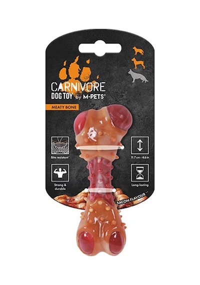 M-pets Carnivore Bone Pastırma Aromalı Köpek Kemik Oyuncağı Small 11,7x4,7x4 Cm 244-50124.01