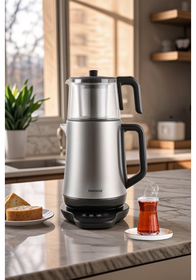 Homend Royaltea Elegant 1774H 1.7 L Konuşan Çay Makinesi