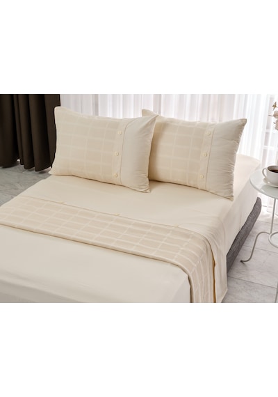 Multi Selection Nevresim Takımı + Pike Gloria Tek King Size - Bej