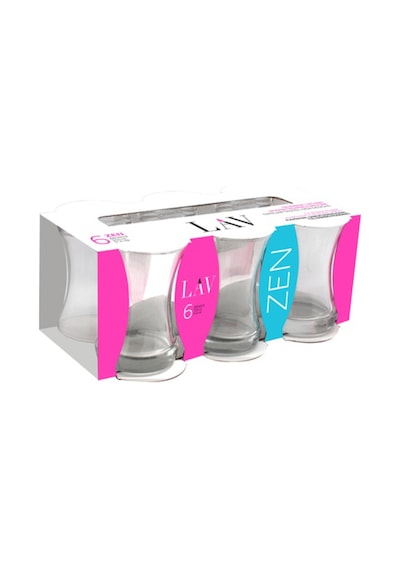 Lav Zen Cam Çay Bardağı 6 Kişilik 155 ml