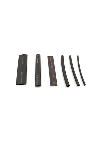 Isı İle Daralan Makaron Seti 3-12mm Arası Karışık 72 Adet Siyah M
