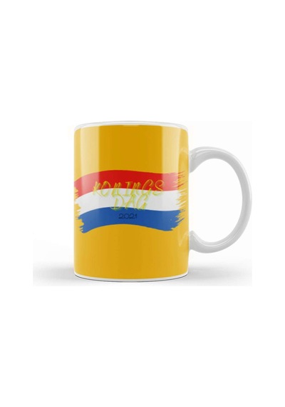 Koningsdag 2021 Kupa Bardak Porselen No12666 Karışık