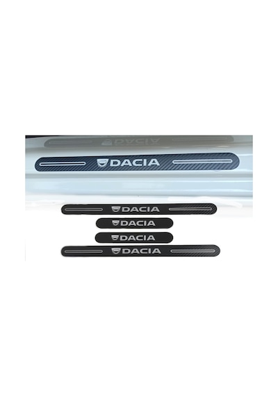 Dacia Dokker Uyumlu Carbon Kapı Eşiği + Ayna Yağmur Koruyucu (552939632)