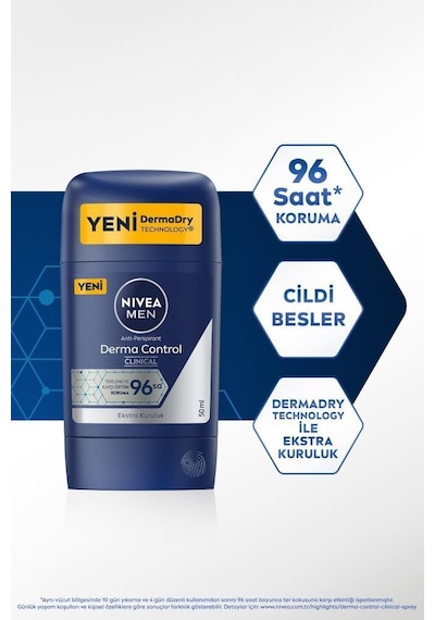 Nivea Men Clinical Derma Control Erkek Stick Deodorant 50 ML