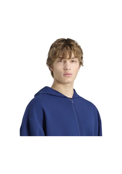 Adidas M Sl Fz Erkek Spor Eşofman Üstü - Ku8002 Mavi
