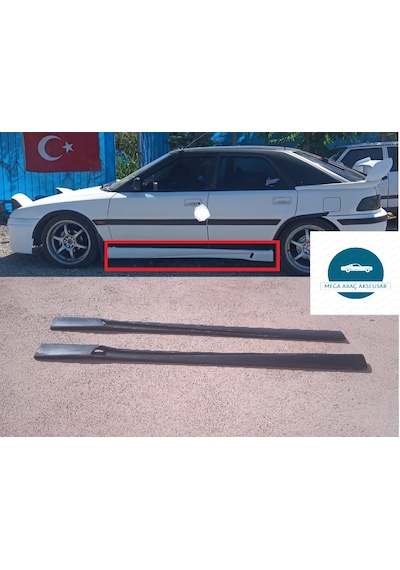 Mazda 323 Hb Marşpiyel Takımı Sağ Sol Boyasız Ham Siyah Fiberclass