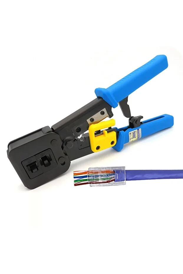 Yeni Nesil Rj45 Pense Rj12 R J45 Sıkma Makaslı Network Ağ Pense Ez Rj45 Crimper 8p 6p Network Aksesuar