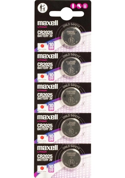 Maxell Cr2025 3v Lityum BApple Uyumlu iOS Baskül Terazi Pili 5 Li Kartela 5 Adet