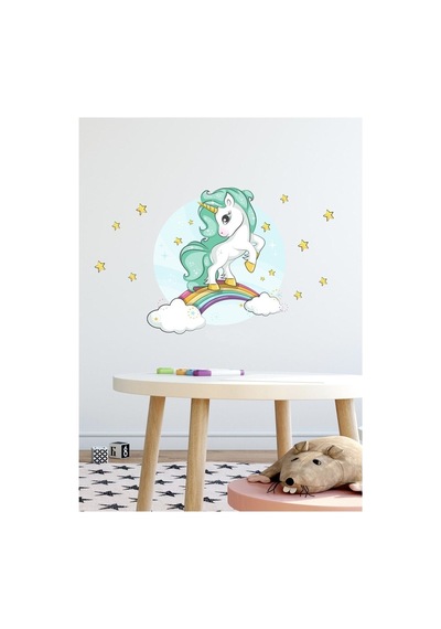 Renkli Tatlı Pony Duvar Sticker Seti