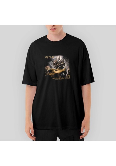 Ayreon Electric Castle Oversize Siyah Tişört Siyah