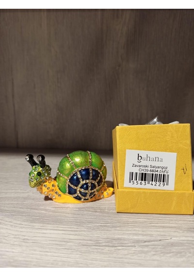 Swarovski Taşlı Salyangoz Mücevherlik / Dekoratif Biblo