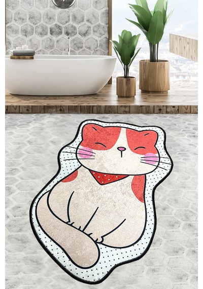 Katze Djt 60x90 cm Kaymaz Taban,Yıkanabilir