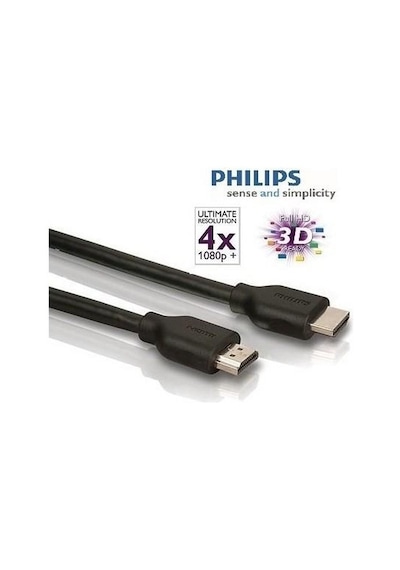 Philips Uyumlu SWV5401P 4K Destekli 1,5m Ethernet HDMI Kablo ( ULTRA HD - 3D )