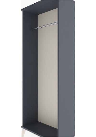 Arges Dolap Tek Raflı Kapaklı Tek Askılı 60x30x163 Antrasit-aytaşı Antrasit