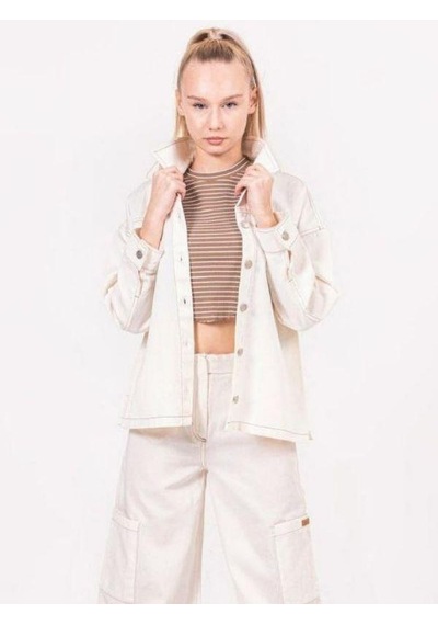 Zekids Kız Çocuk Gabardin Ceket-13921 Bej