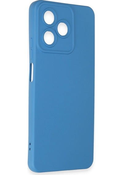 Realme C53 Kılıf Nano İçi Kadife Silikon - Mavi -