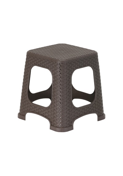 Luna Galleon Design Star Rattan Küçük Tabure Kahverengi
