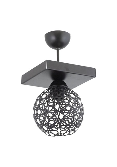 Plofonyer Selçuklu Motifli Model Retro Rustik Avize 11543-1 Siyah