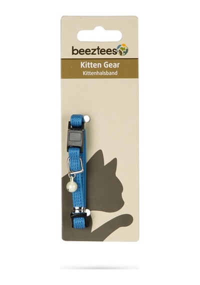 Hnrlıshp Beeztees Yavru Kedi Boyun Tasması, Zilli, Mavi, 15-22cm