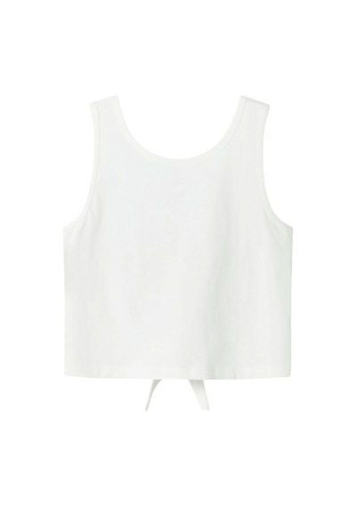 Name It Nkfvaya Sl Kız Çocuk Crop T-shirt 13241654 Beyaz