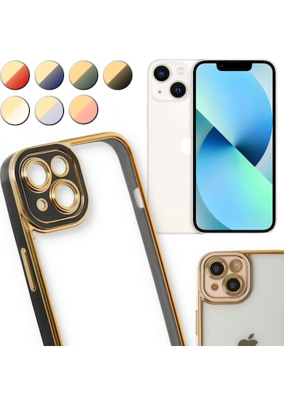 Apple Uyumlu iPhone 13 Kilif Lazer Lens Kamera Çerçeveli Kapak 552624511