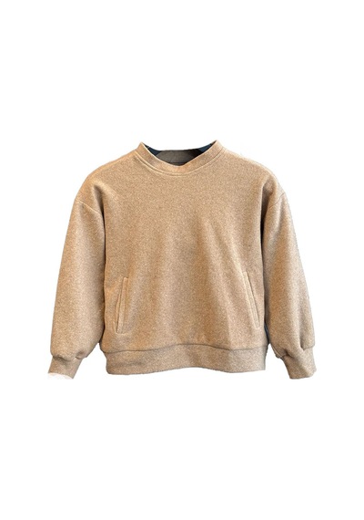 Soultextile Unisex Çocuk Kapşonlu Sweatshirt Camel