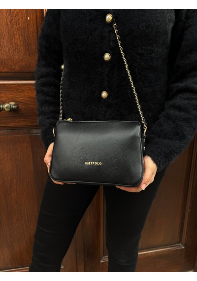 Just Polo Kadın Zincir Askılı Günlük Ve Özel Kullanıma Omuz & Çapraz Çanta Shoulder Bag Siyah 78739187