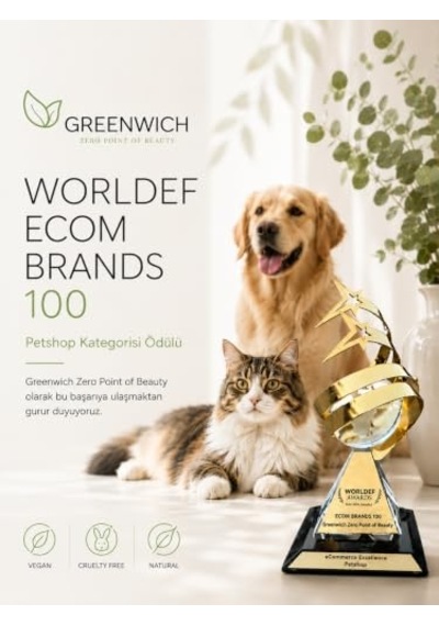 Ayrex Greenwich Hassas Bakım Kedi Ve Köpek Şampuanı 200 Ml %99,74 Organik İçerikli Vegan Şampuan / Hassas Cilt
