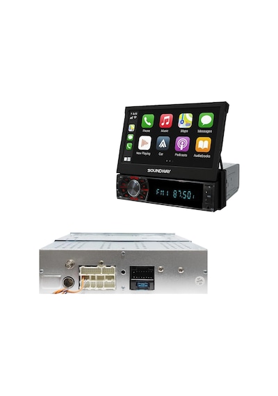Soundway Sw-10600 Android İndash Teyp 7 İnç 2+64gb Android 14 Bt Usb Sd Hd Fm Mirrorlink Carplay