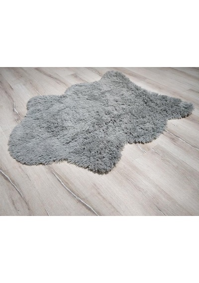 Yamalıhome Tavşan Tüyü Gri 80 x 200 Cm Peluş Post Halı