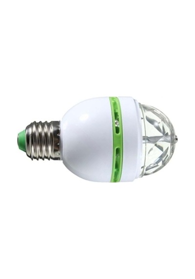 Led Renkli 85-260V 3W Disco Dönen Lamba