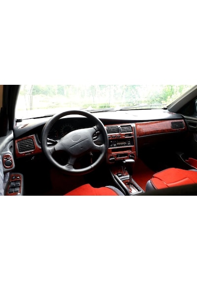 Toyota Uyumlu Carina E, Corona Torpido Kaplama, Maun , Ahşap, Carbon