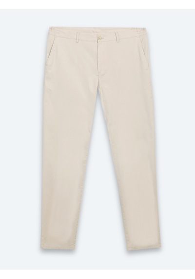 Kip Bej Dokuma Jogging Fit Casual Pamuk Karışımlı Pantolon Bej -
